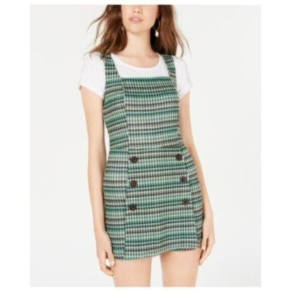 NWT Fishbowl Green Plaid Romper XXL